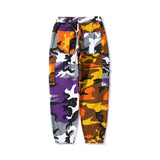 Bonsir Multiple Pockets Camouflage Patch Cotton Men Hip Hop Cargo Pants Joggers Casual Drawstring Pencil Trousers Spodnie Dresowe