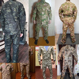 Bonsir Tactical Military Uniform Camouflage Army Men Clothing Special Forces Airsoft Soldier Training Combat Jacket Pant Male Suit