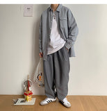 Bonsir Simple Design Solid Colors Long Sleeve Shirts Korean Fashion Mandarin Collar 100% White Black Shirt Soft Comfort  pocket