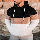 Bonsir New Autumn Hooded Plush Long-Sleeved Leisure Sports Hoodie Match Color