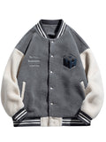 Bonsir Winter Thick Warm Fleece Bomber Jacket men New Fashion Embroidery Print Thermal Windbreaker Coat Casual Baseball Jackets