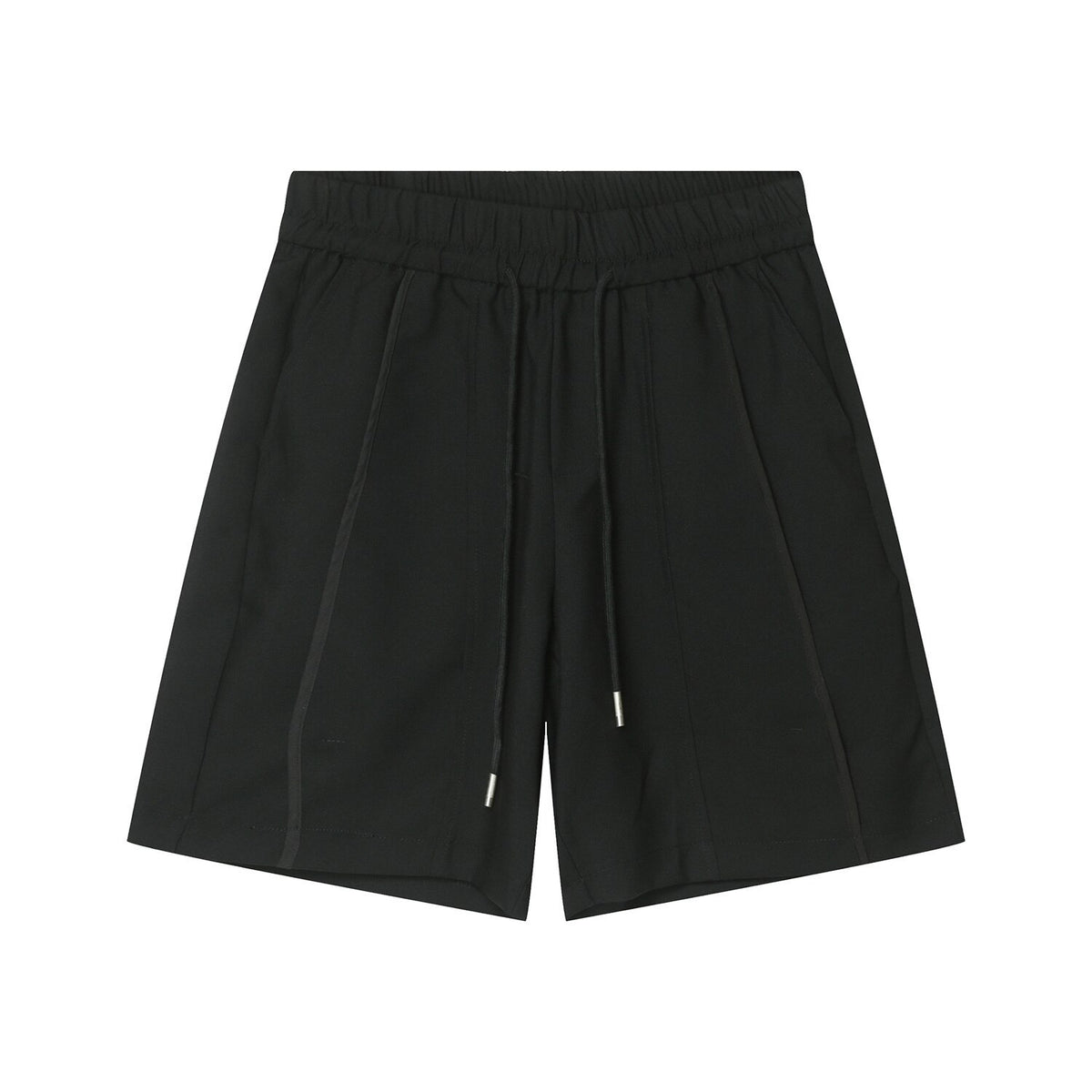 Bonsir Korean Style Casual Shorts Male Tide Summer New Drawstring Knee Length Pants Male Fasion Solid Color Versatile