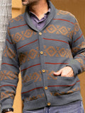Bonsir Men's Cardigan Sweater with Collar | Knitwear for Casual and Formal Occasions