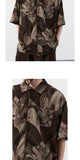 Bonsir Summer New Fashion Retro Shirts Hawaiian Print Drape Loose Beach Short Sleeve Button Up Shirts Men Casual Korean Clothes