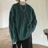 Bonsir Winter Sweater Men Warm Fashion 6 Colors Casual Knit Pullover Men Korean Loose Long Sleeve Sweater Mens Jumper Clothes M-2XL