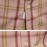 Bonsir Fashion Mens Plaid Shirt Long Sleeve Bomber Military Shirts Cotton High Quality Business Casual Lapel Shirt Men Spring New