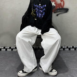 Bonsir Summer Japanese trend wide-leg straight-leg straight-leg pants teenagers all-match casual pants for men and women