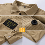 Bonsir Men's Corduroy Long Sleeve Shirts Multicolor Art Style Autumn Korean Shirt Woman Fashion Casual Shirt Coat Quality Clothing