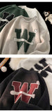 Bonsir Round Neck Thickened Sweater Men's Autumn and Winter New Slouchy Loose Knitwear American Fashion Brand Underlay Sweater Coat