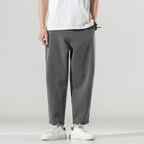 Bonsir Cotton Linen Wide Men Pants New Oversize Plicated Harem Pants Streetwear Male Spring Summer Casual Pants Men Clothing