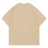 Bonsir Inkjet Graffiti Print T-shirt Summer Loose Short Sleeves Men Women Casual Harajuku Tops Tees Streetwear T-Shirts