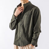 Bonsir New Long Sleeve Shirts Men's Fashion Fall Casual Shirts Men's Slim Fit