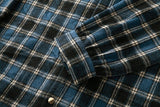 Bonsir Men Flannel plaid shirt men's style jacket New Autumn Casual Long Sleeve Shirt Soft Comfort Slim Fit Styles Brand Man Plus Size