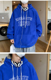 Bonsir Hoodie Men Letter Embroidery Sweatshirts Men's Casual Sports Oversized Cool Hoodies Fashion Hip Hop Streetwear Pullover