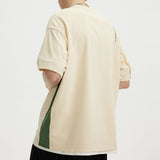 Bonsir High-end Deconstructed Short-sleeved T-shirt Mens Summer National Tide Brand Street Niche Loose Casual Wear Splicing Design Tops