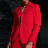 Bonsir Men Casual Turn-down Collar Blazer Jacket Spring Single Breasted Button Male Tops Outwear Audumn Long Slessve Solid Coat Cardiga
