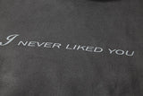 Bonsir I Never Like You Letter Back Pigeon Fleece Kanye Hoodie Retro High Street Pullover Loose Oversized Casual Hooded Sweatshirt