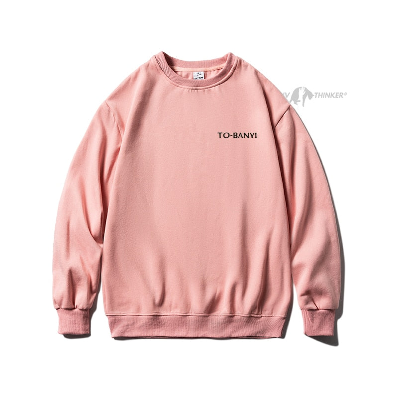 Bonsir Harajuku Men Casual Sweatshirts Oversized Autumn Winter Male O Neck Hoodies Korean Fashion Unisex Sport Pullovers