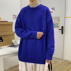 Bonsir Streetwear Solid 5 Color Men Sweaters Autumn Winter Versatile Casual O Neck Knitted Pullovers Korean Unisex Male Tops