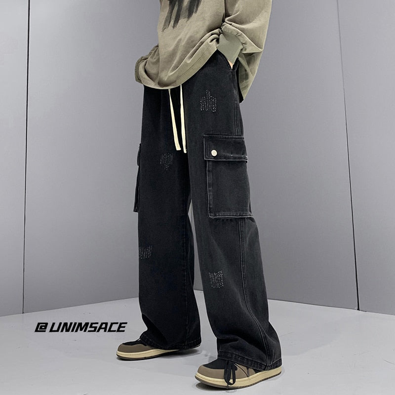 Mens baggy black pants Clearance