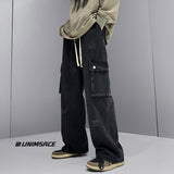 Men Baggy Jeans Shorts Loose Hip Hop Denim 3/4 Cargo Trouser Oversize  Streetwear