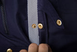 Bonsir Men's Long-Sleeved Shirts Complex Multi-Button Slim Shirt Multi-Pocket Shirts Fashion Trend Shirts Male