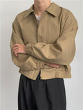 Bonsir Men's New Loose Temperament Short Lapel Jacket Designer Clothing Korean Jacket Jacket Men