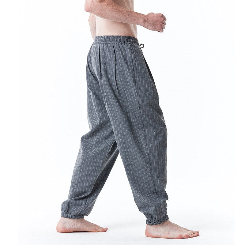 Bonsir Men Pants New Men's Loose Pants Male Casual Fashion Color Pants Trousers Stripe Plus Size Sweatpants