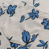 Bonsir Short Sleeve Casual Shirts Loose Lapel Trend Printed Flower Beach Shirt Men's Clothes Thin Summer New Versatile Outer Tops