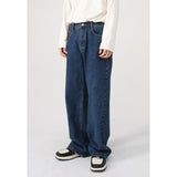 Bonsir Summer Spring New Korean Men's Denim Pants High Quality Edition Loose Elastic Waist Straight Sleeve Casual Jeans for Men