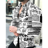 Bonsir Fashion Floral Printed Short Sleeve Shirts Men Spring Summer Casual Loose Turn-down Collar Buttoned Cardigan Shirt Men's Clothes