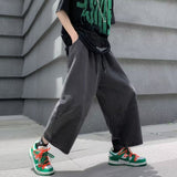 Bonsir Summer Blue/Black Oversized Jeans Men's Fashion Casual Loose Wide Leg Jeans Mens Streetwear Hip Hop Straight Denim Trousers Men