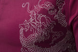 Bonsir Fashion Social Men Shirts Turn-down Collar Buttoned Shirt Casual Dragon Embroidered Long Sleeve Tops Men's Clothing