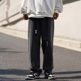 Bonsir Blue White Black Wide-leg Jeans Men's Fashion Casual Retro Baggy Jeans Mens Streetwear Loose Hip-hop Straight Denim Trousers Men
