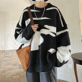 Bonsir Winter Sweater Men Warm Fashion Casual Knit Pullover Men Korean Loose Oversized Long Sleeve Sweater Mens Jumper Clothes M-2XL