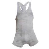 Bonsir Sexy Undershirt Men Bodysuit Body Cotton Lycar Man Jumpsuit Wresting Suit Undershirts Tight Shaper Boy Exotic Club Dance Party