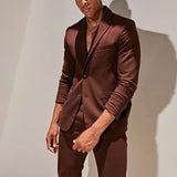 Bonsir Men Casual Turn-down Collar Blazer Jacket Spring Single Breasted Button Male Tops Outwear Audumn Long Slessve Solid Coat Cardiga