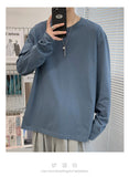Bonsir Spring Autumn Long Sleeve T-shirts Men cotton O-Neck Collar Fashion Casual Comfortable Harajuku solid color Long T Shirts