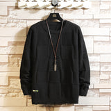 Bonsir Non-Iron Black Green Plaid Sweaters For Men'S Spring Autumn Winter Clothes 2023 Pull OverSize 7XL 6XL Style Casual Pullovers