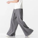 Bonsir Cotton Linen Vintage Men’s Harem Pants Harajuku Oversized Casual Man Wide Leg Pants Loose High Quality Men Trousers Jogger Pants