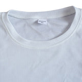 Bonsir Autumn New Long Sleeve T Shirt Quality Waffle Breathable Fabric T Shirt Men Vintage Solid Color Bottoming Loose Casual Tops