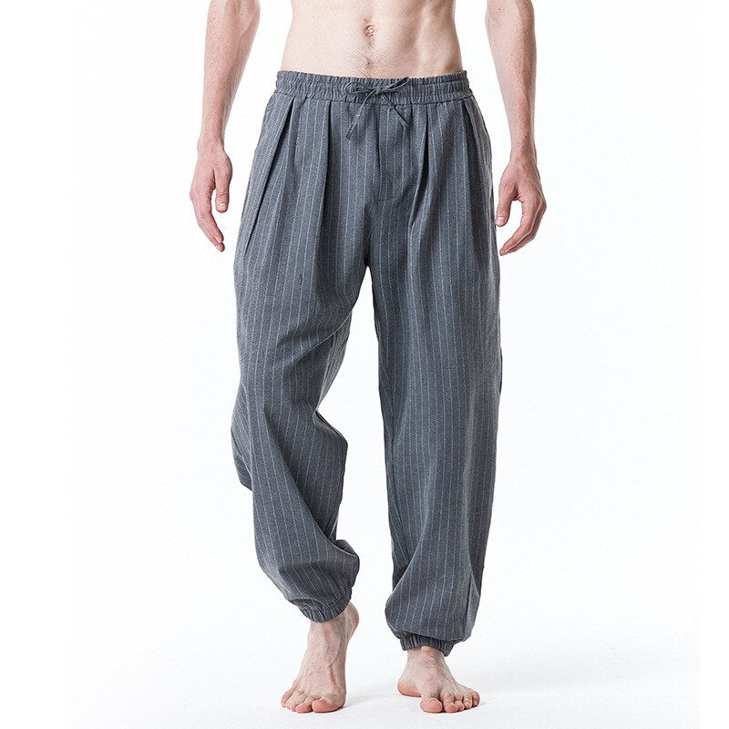 Bonsir Men Pants New Men's Loose Pants Male Casual Fashion Color Pants Trousers Stripe Plus Size Sweatpants