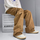 Bonsir 3 Colors Baggy Jeans Men Fashion Casual Pocket Cargo Jeans Men Streetwear Loose Hip-hop Straight Denim Pants Mens Trousers M-2XL