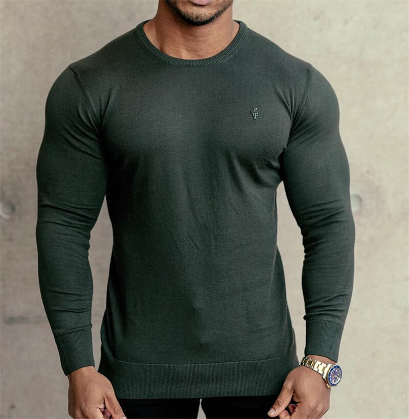 Bonsir Autumn High Quality Fitness Men T-shirt Bodybuilding Slim Shirts O-neck Long Sleeves Cotton Tees Tops Gyms Workout new in