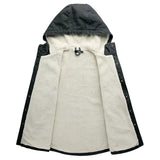 Bonsir Winter Thicken Jacket Warm Men's Solid Color Hooded Plush Paded Man Wool Baseball Casual Clothing Hip Hop Zip Sweatshirts Coats