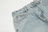Bonsir New Fashion Patchwork Retro Washed Baggy Men Flare Jeans Trousers Hip Hop Straight Women Vintage Denim Pants Pantalon Homme