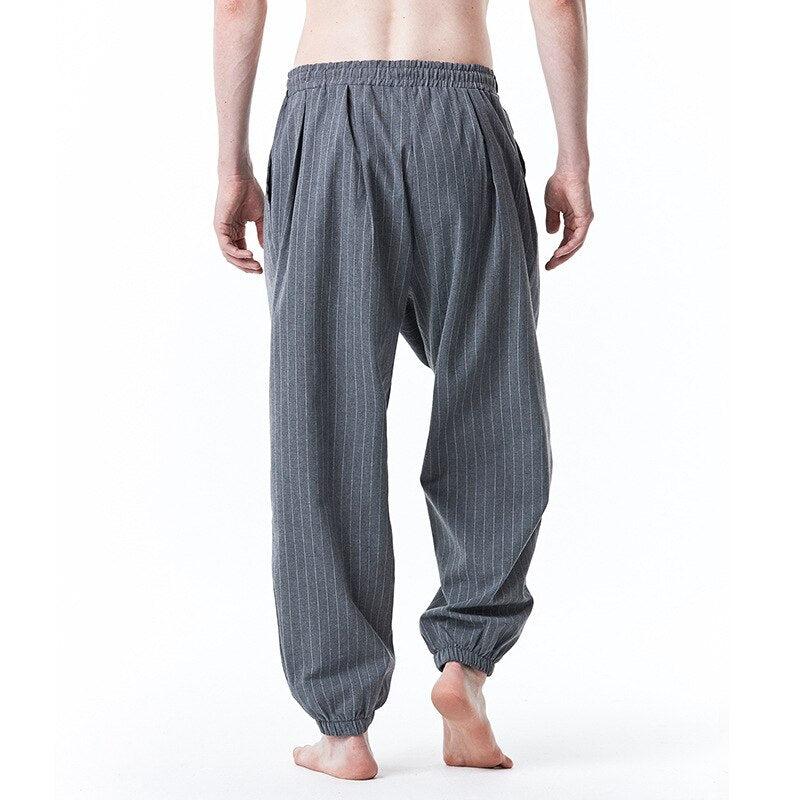 Bonsir Men Pants New Men's Loose Pants Male Casual Fashion Color Pants Trousers Stripe Plus Size Sweatpants