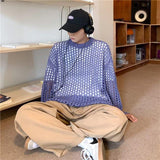 Bonsir Men's And Women's Hollow Fishnet Clothes Thick Thread Pullover Knitted Sweater Men's And Women's Tops