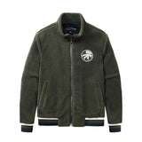 Bonsir Winter Fleece Embroidery Men's Jacket Lamb Wool Coats Loose Fleece Warm Cotton Outerwear Mn's Top