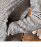Bonsir Sweater Cardigan Men Autumn Knitting Pocket Sweaters Winter Warm Coat Men Solid Color Zipper Top Cardigan Turtleneck Sweater